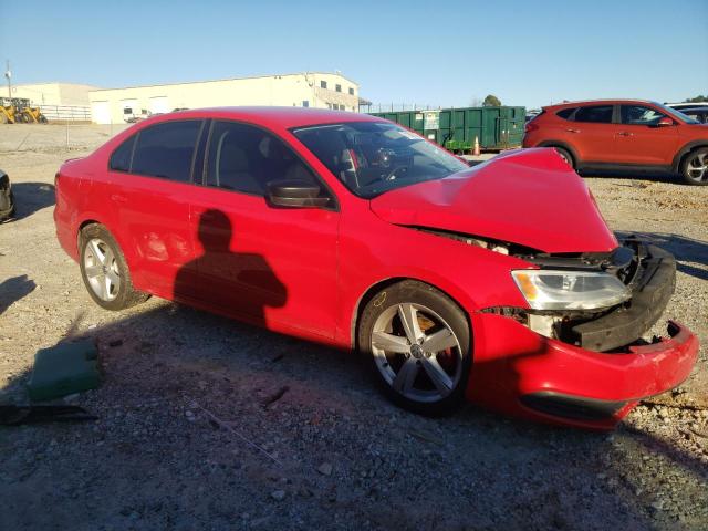 3VW1K7AJ4BM342708 - 2011 VOLKSWAGEN JETTA BASE RED photo 4