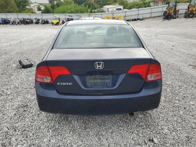 1HGFA16858L104974 - 2008 HONDA CIVIC EX BLUE photo 6