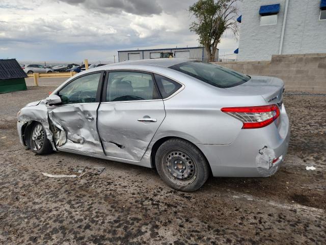 3N1AB7AP5FY355315 - 2015 NISSAN SENTRA S SILVER photo 2