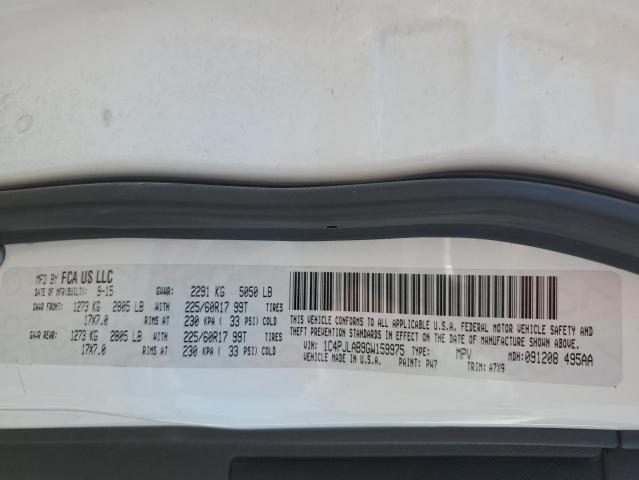 1C4PJLAB9GW159975 - 2016 JEEP CHEROKEE SPORT თეთრი ფოტო 13