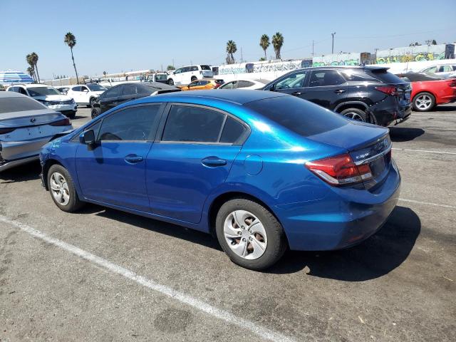 19XFB2F51EE246850 - 2014 HONDA CIVIC LX BLUE photo 2