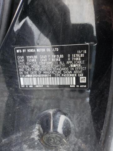 JHMGK5H54GX009614 - 2016 HONDA FIT LX BLACK photo 12