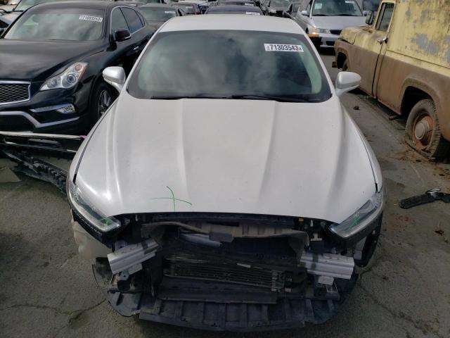 3FA6P0LU3ER195478 - 2014 FORD FUSION SE HYBRID WHITE photo 5