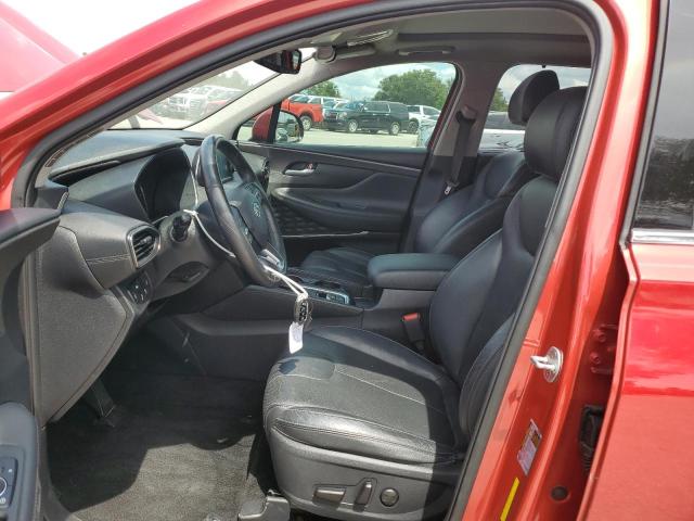5NMS33AD1LH276808 - 2020 HYUNDAI SANTA FE SEL RED photo 7