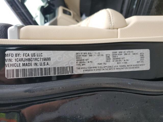 1C4RJHBG1RC719699 - 2024 JEEP GRAND CHEROKEE LIMITED 黑色 照片 13