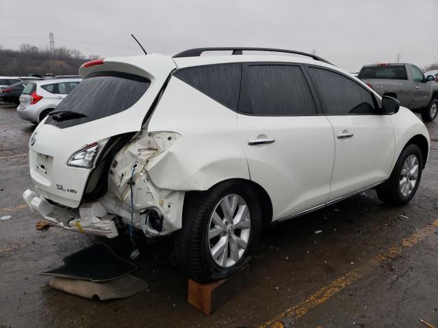 JN8AZ1MW7BW175347 - 2011 NISSAN MURANO S WHITE photo 3