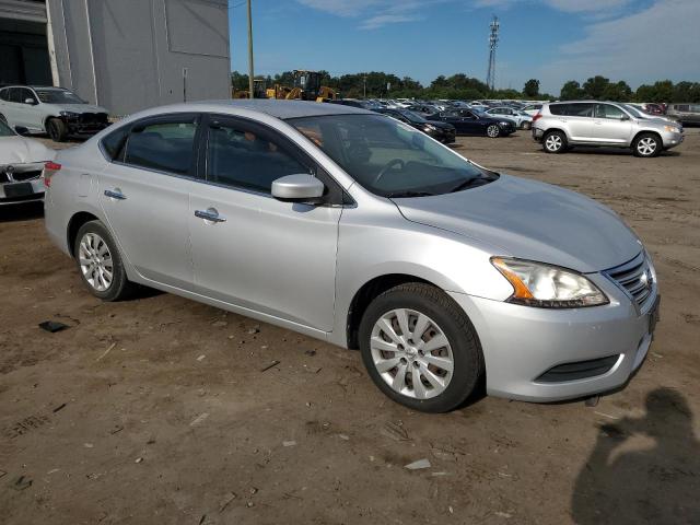 3N1AB7AP7FL643575 - 2015 NISSAN SENTRA S SILVER photo 4