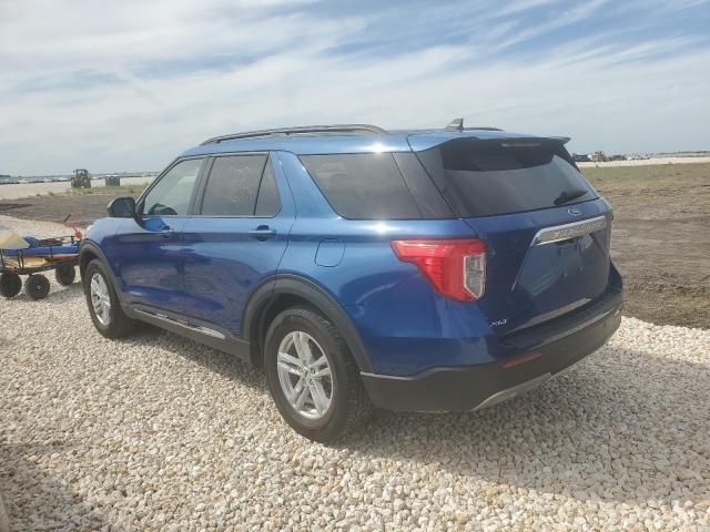 1FMSK7DH7NGB06578 - 2022 FORD EXPLORER XLT BLUE photo 2