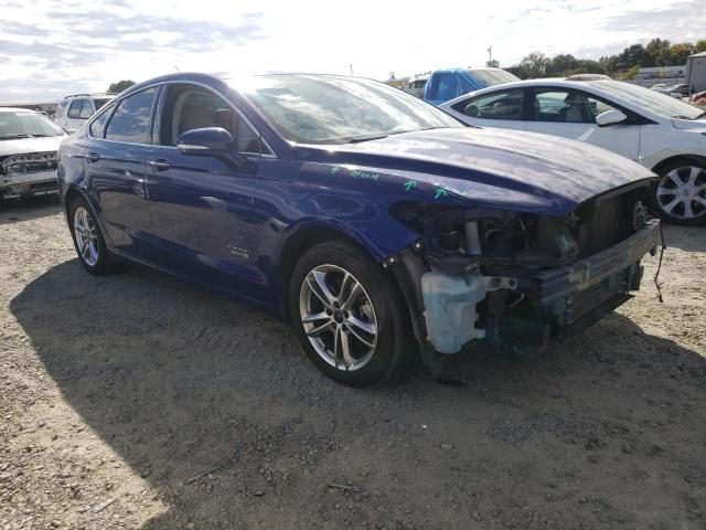 3FA6P0SU5GR329606 - 2016 FORD FUSION TITANIUM PHEV BLUE photo 4