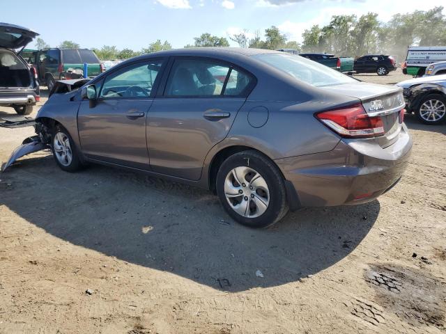 2HGFB2F5XDH585563 - 2013 HONDA CIVIC LX ნაცრისფერი ფოტო 2