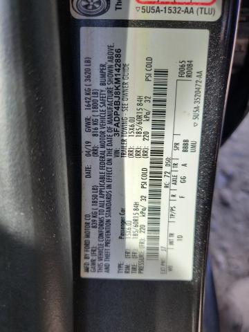 3FADP4BJ8KM142886 - 2019 FORD FIESTA SE 灰色 照片 12