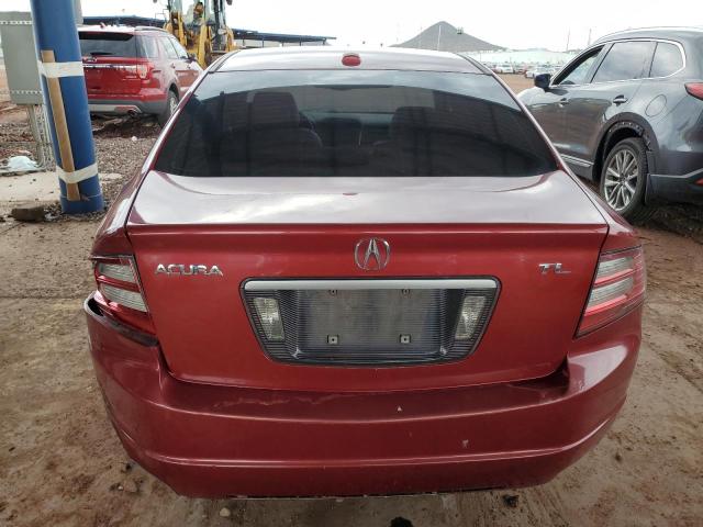 19UUA66278A003690 - 2008 ACURA TL RED photo 6