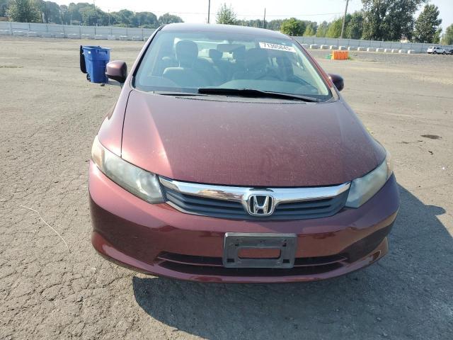 19XFB2F55CE355700 - 2012 HONDA CIVIC LX MAROON photo 5
