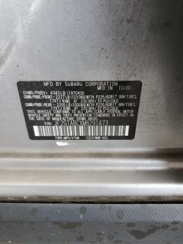 JF2GTABCXM8291473 - 2021 SUBARU CROSSTREK SILVER photo 12