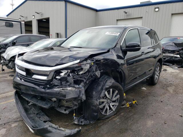 5FNYF6H59NB021555 - 2022 HONDA PILOT EXL BLACK photo 1