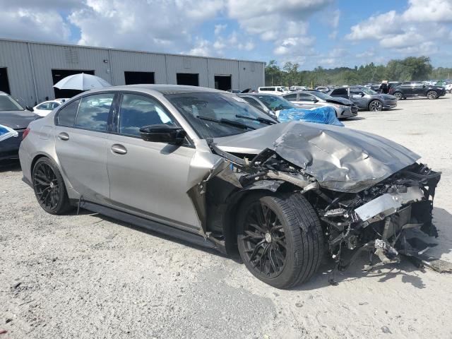 WBS33AY05MFL21137 - 2021 BMW M3 COMPETITION GRAY photo 4