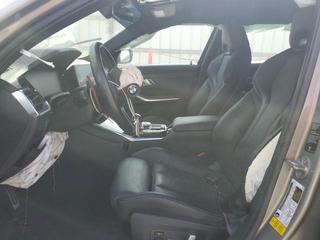 WBS33AY05MFL21137 - 2021 BMW M3 COMPETITION GRAY photo 7