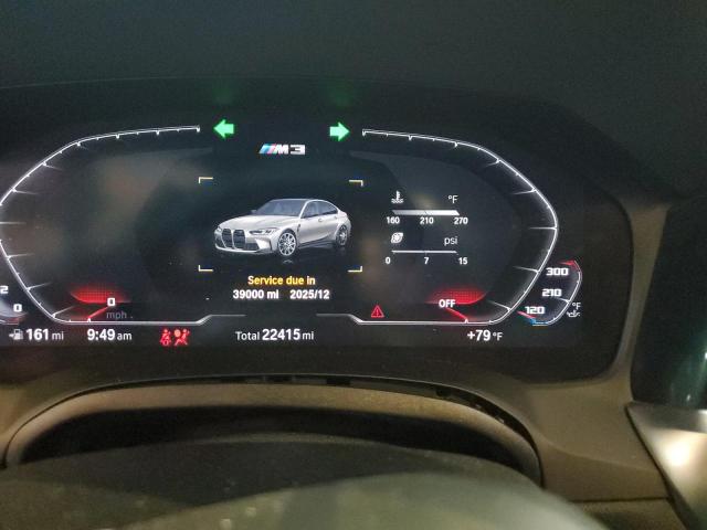 WBS33AY05MFL21137 - 2021 BMW M3 COMPETITION GRAY photo 9