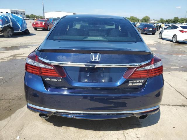 1HGCR2F53HA086784 - 2017 HONDA ACCORD SPORT BLUE photo 6