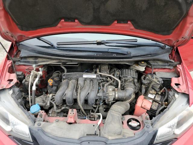 JHMGK5H51GS012645 - 2016 HONDA FIT LX RED photo 12