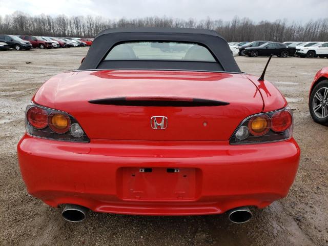 JHMAP21486S005486 - 2006 HONDA S2000 RED photo 6