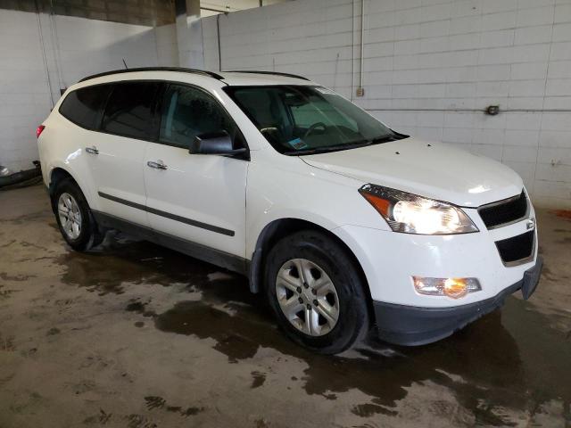 1GNKRFED0BJ306892 - 2011 CHEVROLET TRAVERSE LS WHITE photo 4