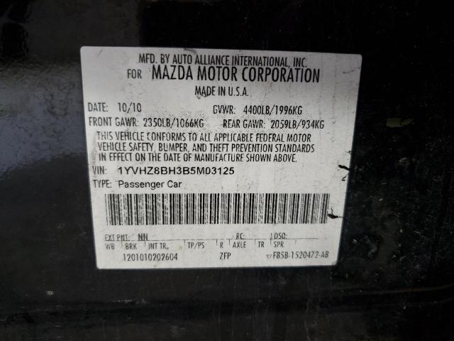 1YVHZ8BH3B5M03125 - 2011 MAZDA 6 I 黑色 照片 13