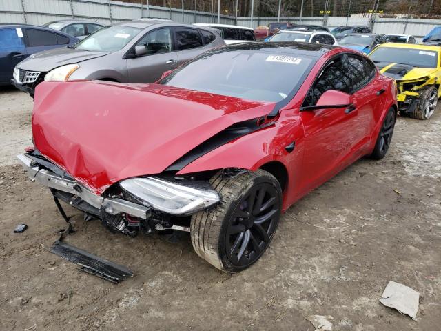 5YJSA1E66MF441650 - 2021 TESLA MODEL S Կարմիր լուսանկար 1
