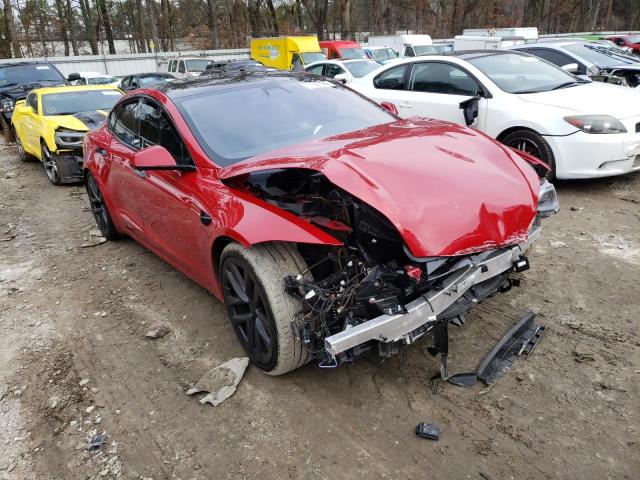 5YJSA1E66MF441650 - 2021 TESLA MODEL S Կարմիր լուսանկար 4