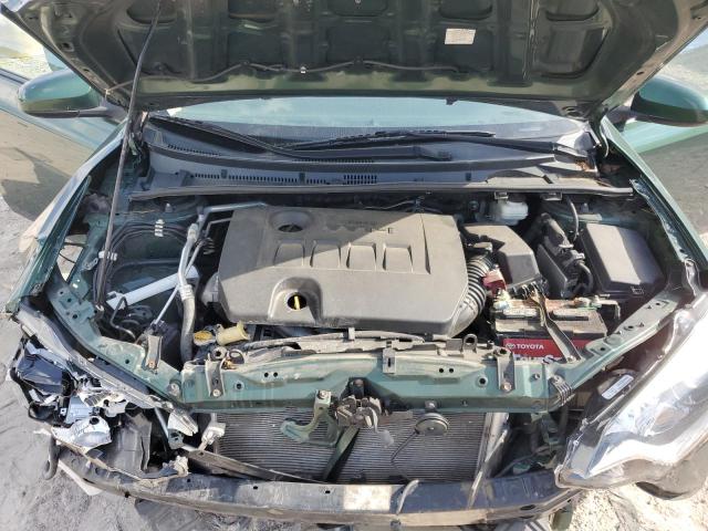 2T1BURHE6EC047595 - 2014 TOYOTA COROLLA L GREEN photo 11