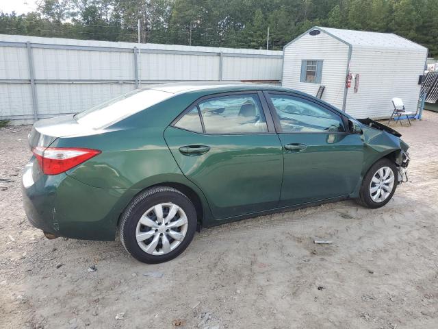 2T1BURHE6EC047595 - 2014 TOYOTA COROLLA L GREEN photo 3