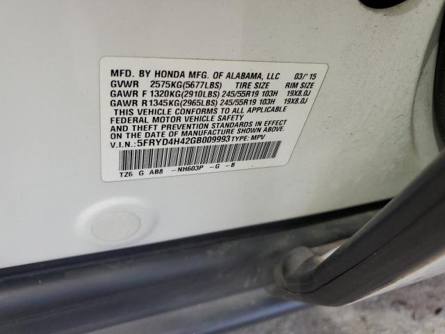 5FRYD4H42GB009993 - 2016 ACURA MDX TECHNOLOGY Ağ foto 13