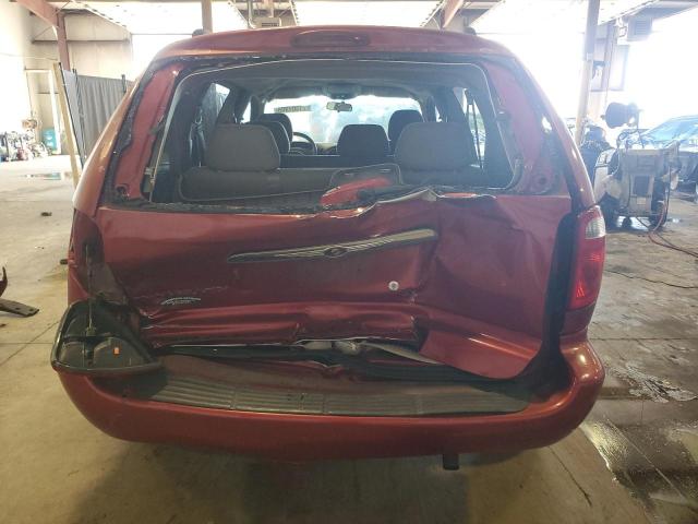 1A8GP45RX6B747197 - 2006 CHRYSLER TOWN & COU RED photo 6