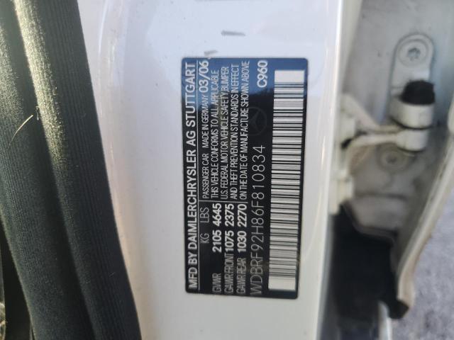 WDBRF92H86F810834 - 2006 MERCEDES-BENZ C 280 4MATIC WHITE photo 12