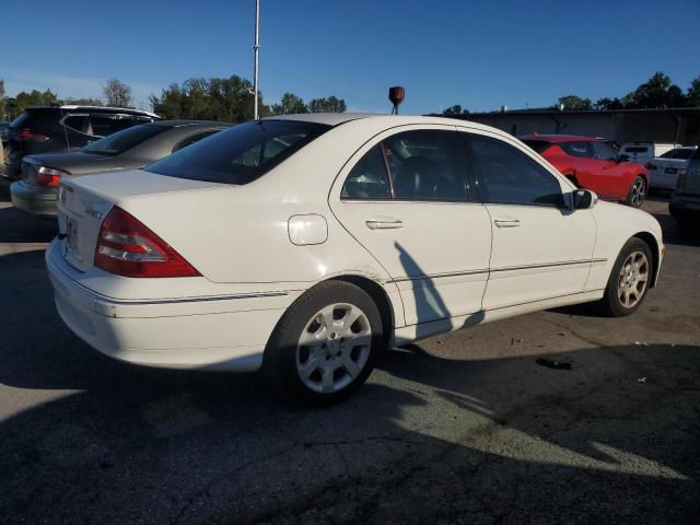 WDBRF92H86F810834 - 2006 MERCEDES-BENZ C 280 4MATIC WHITE photo 3