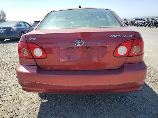 1NXBR32E27Z806736 - 2007 TOYOTA COROLLA CE RED photo 6