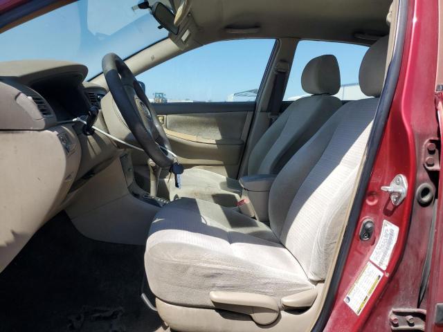 1NXBR32E27Z806736 - 2007 TOYOTA COROLLA CE RED photo 7