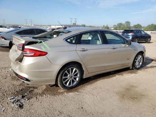 3FA6P0SU6HR199028 - 2017 FORD FUSION TITANIUM PHEV 金色 照片 3