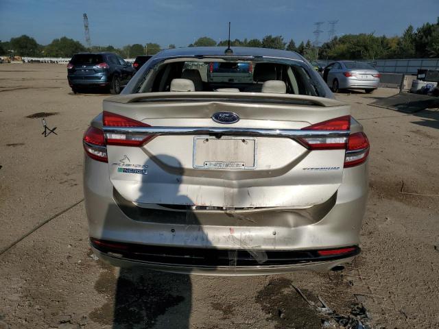 3FA6P0SU6HR199028 - 2017 FORD FUSION TITANIUM PHEV 金色 照片 6