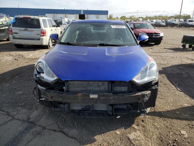 KMHTC6AE8DU123556 - 2013 HYUNDAI VELOSTER TURBO BLUE photo 5