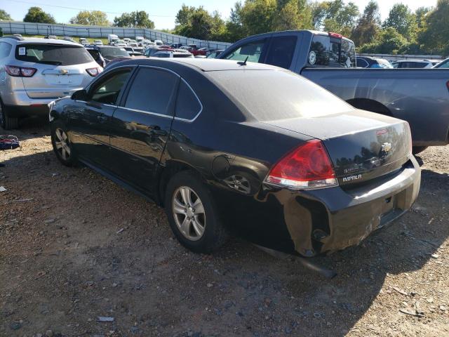 2G1WF5E31C1159555 - 2012 CHEVROLET IMPALA LS BLACK photo 2