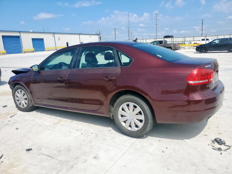1VWAP7A3XCC020404 - 2012 VOLKSWAGEN PASSAT S BURGUNDY photo 2