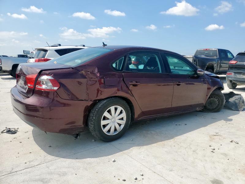 1VWAP7A3XCC020404 - 2012 VOLKSWAGEN PASSAT S BURGUNDY photo 3