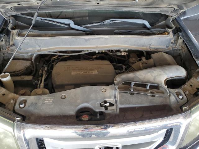 5FNYF48639B024275 - 2009 HONDA PILOT EXL შავი ფოტო 12