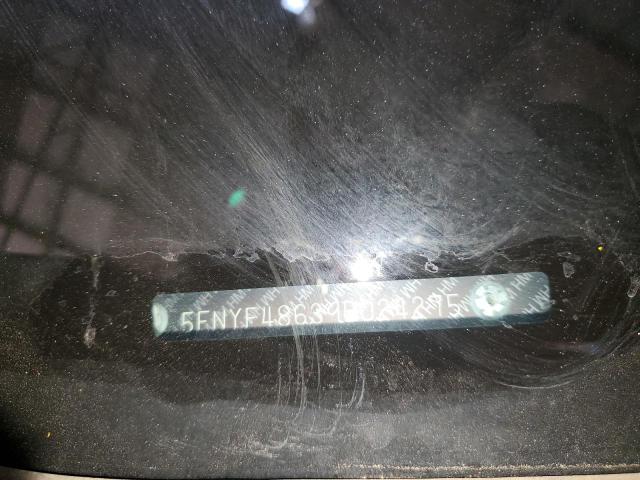 5FNYF48639B024275 - 2009 HONDA PILOT EXL შავი ფოტო 13