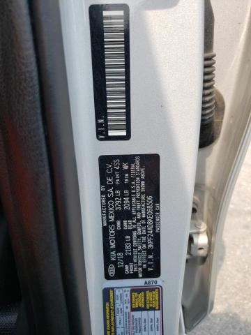 3KPF24AD8KE068506 - 2019 KIA FORTE FE SILVER photo 13