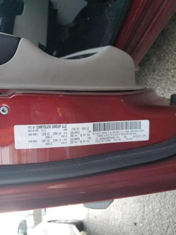 2A4RR5DG6BR750698 - 2011 CHRYSLER TOWN & COU TOURING RED photo 13