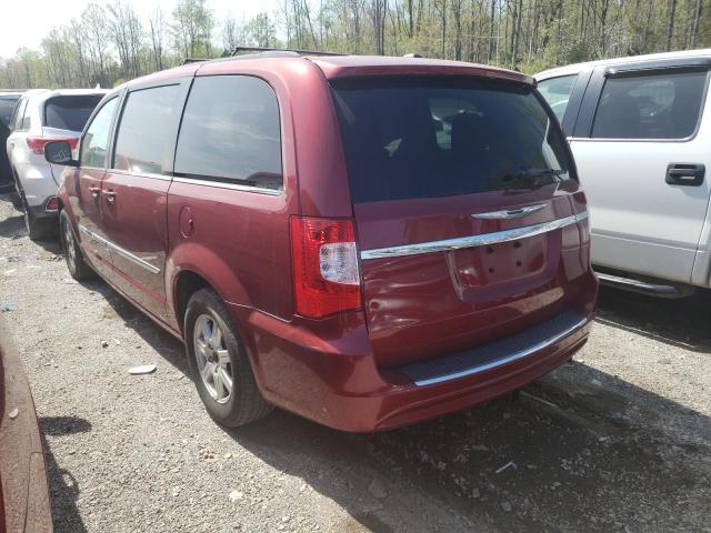 2A4RR5DG6BR750698 - 2011 CHRYSLER TOWN & COU TOURING RED photo 2