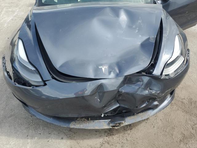 5YJ3E1EB6NF184271 - 2022 TESLA MODEL 3 Темно-сірий фото 11