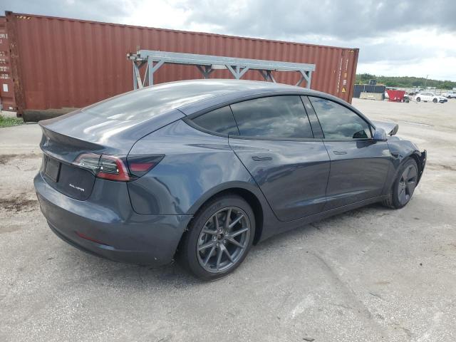 5YJ3E1EB6NF184271 - 2022 TESLA MODEL 3 Темно-сірий фото 3